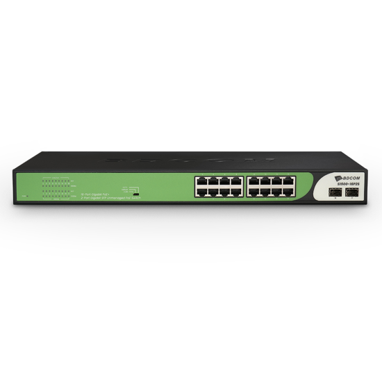 BDCOM S1500-16T 16 PORT GE RJ45 UNMANAGED Gigabit Yönetilemez Network Switch