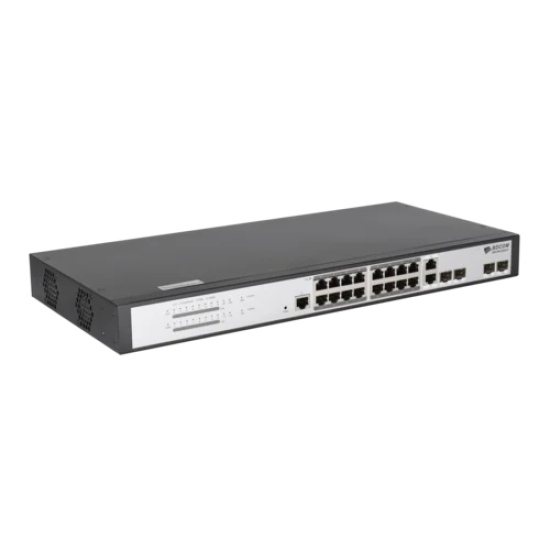 BDCOM S2520-P 16 PORT GİGABİT PoE / 2 PORT 10/100 SFP / 2 PORT GİGABİT TX/SFP COMBO / 250W / YÖNETİLEBİLİR SWITCH