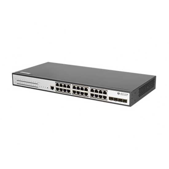 BDCOM S2900-24P4Xv1  24-Port Gigabit PoE+ 4 Port 10G SFP+ L3-lite Stackable Managed Switch