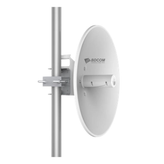 BDCOM WBR55G-300 30KM+ Wireless Bridge 867 Mbps 5 Ghz 2xGigabit Ethernet Yüksek Kazançlı Çanak Anten