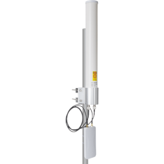 BDCOM WBR55G-BS360 1KM+ Wireless Bridge 867 Mbps 5 Ghz 2xGigabit Ethernet Harici OMNI Anten