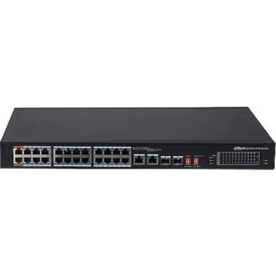 DAHUA PFS3226-24ET-240 24 PORT POE 2 PORT SFP 2 PORT GBIT UPLİNK 10/100 SWITCH 240W