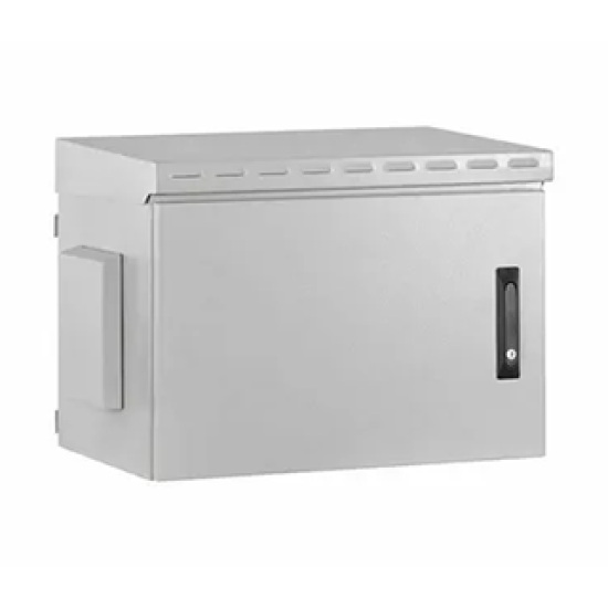 OUTBOX 07U 19" W=600mm D=450mm / Çift Cidarlı OUTDOOR SAHA KABİNİ/Otomat ray paneli+2 li fan ünitesi+rakor+direk aparatları dahil