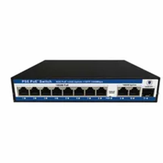 NOVACOM NVC-HC1108PLS POE SWİTCH 8  PORT 2 UPLİNK 8+2 10/100