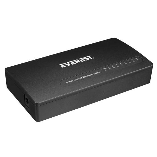 Everest EVERLINK ESW-808 8 Port 10/100/1000Mbps Gigabit Ethernet Masaüstü Ethernet Switch Hub