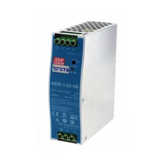 MEAN WELLNDR-120-48 120 WATT 48 VDC AC/DC ADAPTER