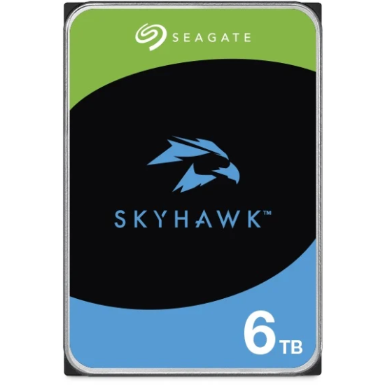 GV HD 6TB SEAGATE 3.5 SKYHAWK SATA 5400RPM 256MB 7/24 GUVENLIK ST6000VX009 (RESMI DIST GARANTILI)