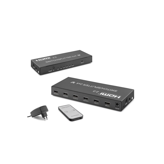 HADRON HD270 SWITCH SPLITTER HDMI 2 GİRİŞ 4 ÇIKIŞ