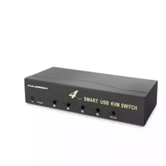 HADRON HDX1381 VGA KVM SWITCH 4 PORT