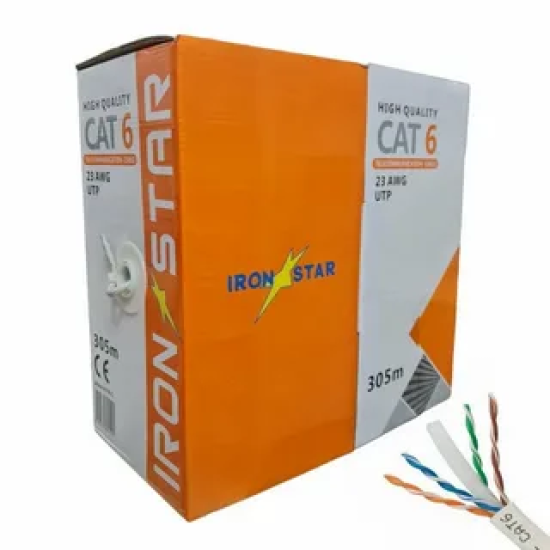 IRONSTAR CAT6 23AWG 305METRE İNTERNET KABLOSU
