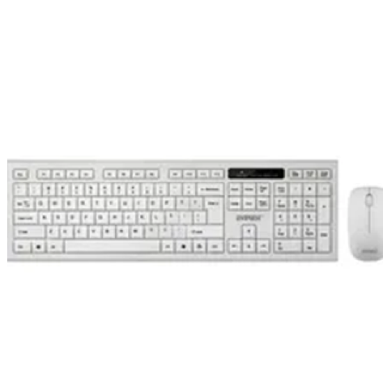 İST Everest KM-6121 Beyaz Kablosuz Q Slim Klavye + Mouse Set