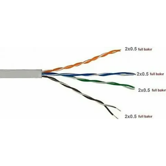 HYTECH HY-CAT500 CAT5 305M İNTERNET KABLOSU