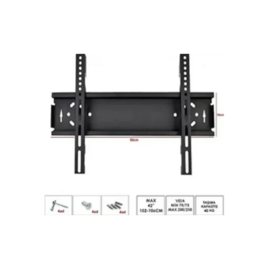 IRON 42" 102 106 EKRAN CM SABİT ASKI APARATI