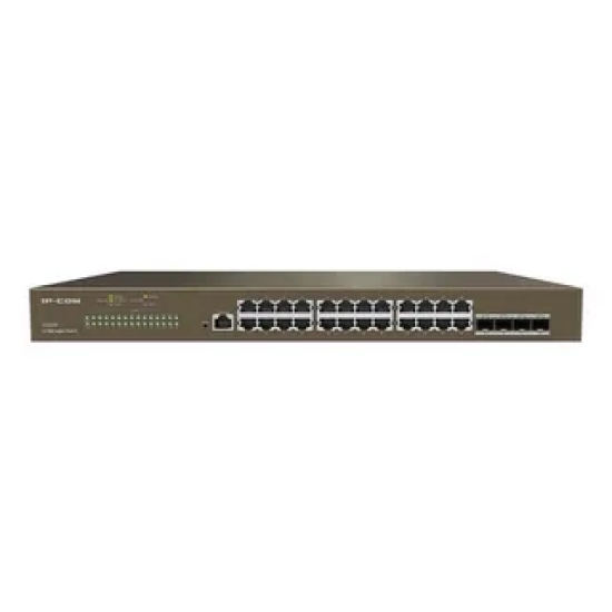 IP-COM G5328P-24-410W 24GE PoE Port ( 370W), 4xSFP L3 Cloud Yönetilebilir Switch