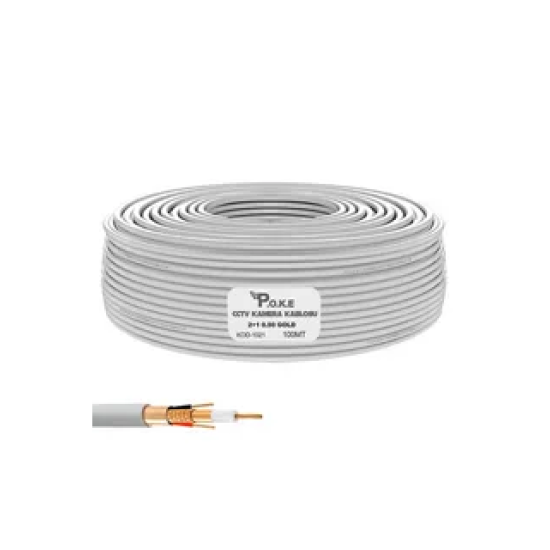 POKE 2+1 0,50 MM 100MT CCTV KABLO