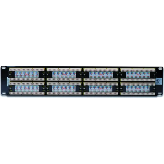 ORing Networking CAT 6 Patch Panel, Dolu, 48-port RJ45, 2U, 8P8C, LSA