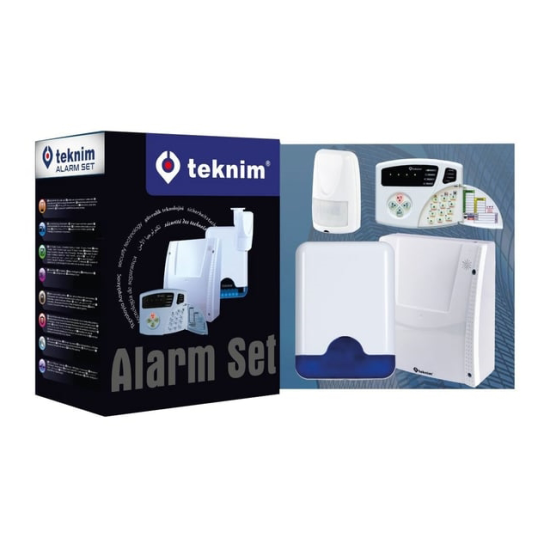 TEKNİM VAP-404PT  4 ZONLU PSTN Lİ ALARM PANELİ, KEYPAD ALARM SETİ