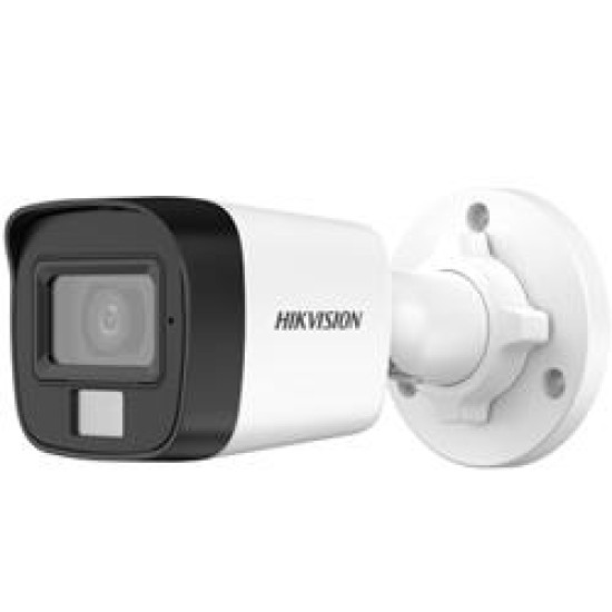 HIKVISION DS-2CE16K0T-LPFS 2.8mm 3K Dual-Light Hybrid Colorvu Fixed Mini Bullet Kamera -Dahili mic