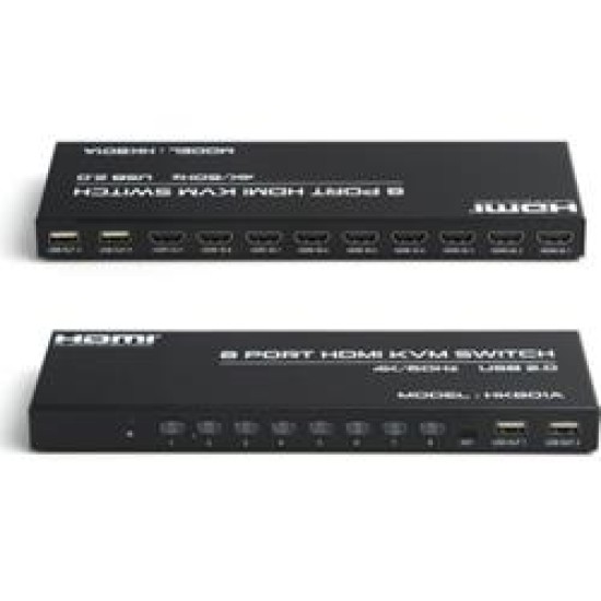 HADRON HDX1378 HDMI KVM SWITCH-SPLITTER 8 PORT