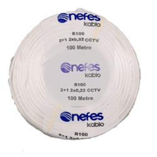 EYFEL NEFES R100 2+1 2X0,22MM 100M CCTV KABLO