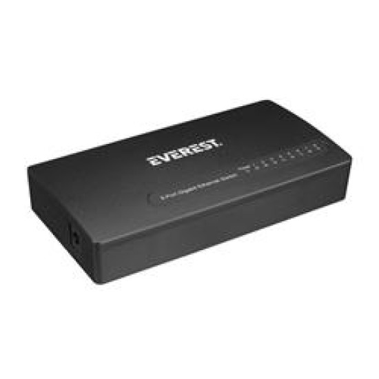 Everest EVERLINK ESW-808 8 Port 10/100/1000Mbps Gigabit Ethernet Masaüstü Ethernet Switch Hub