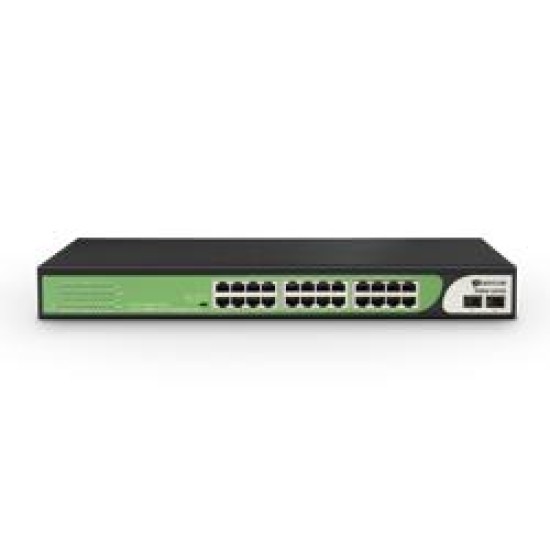 BDCOM S1500-24T2S 24 PORT GE RJ45 UNMNGED+2 SFP Yönetilemez nETWORK Switch