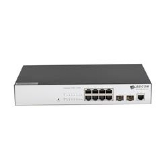 BDCOM S2510-C 10 8 Port 100/1000M Gigabit Network Yönetilebilir Switch