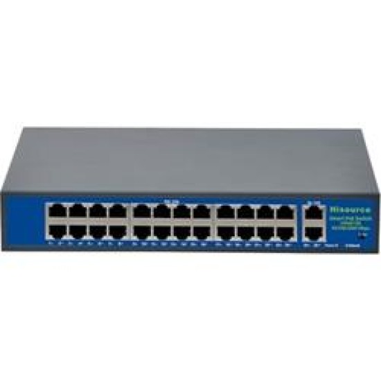 Hisource Hİ-F2420GBL-A 24 Port Poe Switch + 2 Port Uplink Gigabit