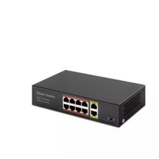 HADRON HD08 POE SWITCH 8 PORT 2 UPLİNK 8+2 10/100