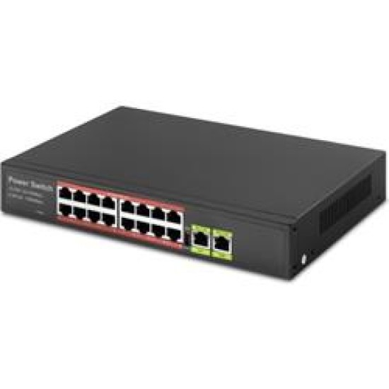 HADRON HD16 POE SWITCH 16 PORT 2 UPLİNK 16+2