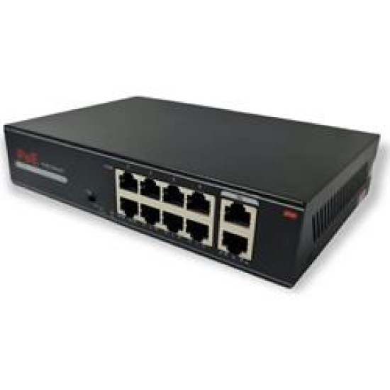 Avenir AV-H1108PGL 8 Port PoE Switch+2 PORT UPLİNK GİGABİT