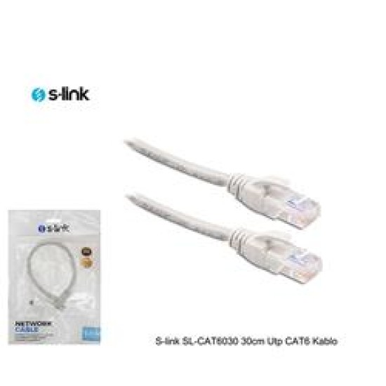 S-link SL-CAT6030 30cm Utp CAT6 Kablo