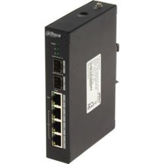 DAHUA PFS3206-4EP-96 4 PORT POE 2 PORT SFP 10/100/1000 SWITCH 96W