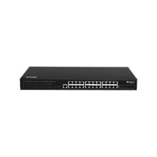 BDCOM S2900-24P4Xv1  24-Port Gigabit PoE+ 4 Port 10G SFP+ L3-lite Stackable Managed Switch