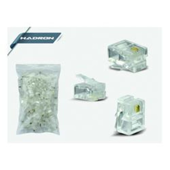 HADRON HDX5018 JAK RJ11 2PIN TELEFON 100LÜ PK