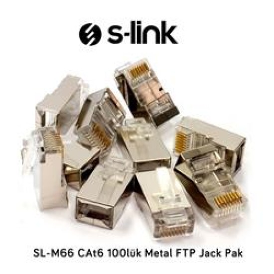 S-link SL-M66 RJ45 CAT6 Metal Konnektör