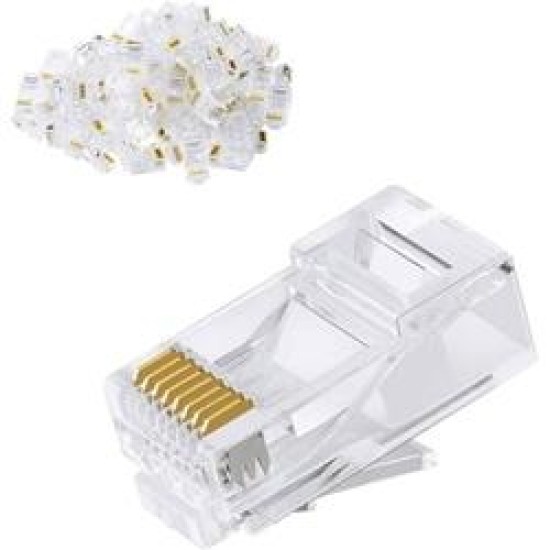 MKMX RJ45 ŞEFFAF JACK 100 LÜK PAKET YENİ NESİL